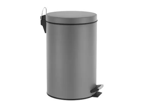 Pedaalemmer 14 Liter Metaal Grijs