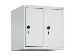 opzetkast,v. locker,2vak.,vak B 250mm,HxBxD 500x500x500mm,vleugeldeur