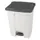 pedaalemmer,1x70l,HxBxD 673x495x412mm,romp PP wit,deksel PP grijs