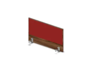 opzetpaneel bureau aanbouw achter NP-tiepolo nut BN4011-rood 800mm - 1