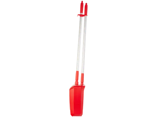 Vikan Hygiene stofblik + veger combinatieset alu steel 840mm Rood