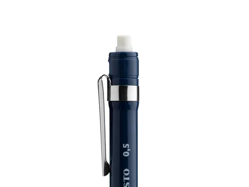 Vulpotlood Aristo Deep blue 0,5 rubberengrip, metalen clip