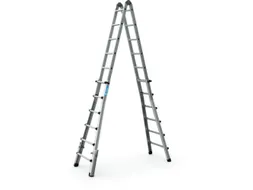multifunctionele telescoopladder,4x6,sporten,balk L 6,4m,natuur