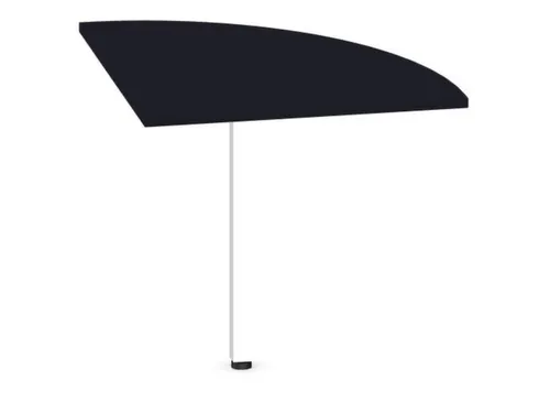 koppelelement voor bureau,90 °,HxBxD 720-840x800x800mm,rond,CC-zwart