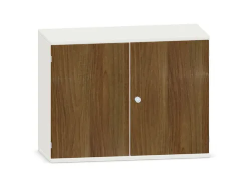 kantoorkast,HxBxD 770x1000x430mm,decor romp wit,decor front noten