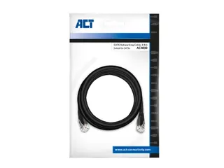 Kabel ACT CAT6 Network koper 0.9 meter zwart - 3