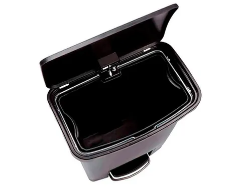 Slim Jim Step On container Front Step kunststof 90 liter Zwart