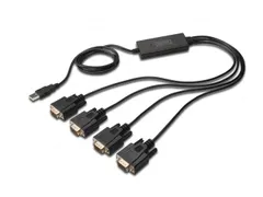 USB naar seriële adapter RS232 4x RS232 kabeltype chipset: FT4232H 1,