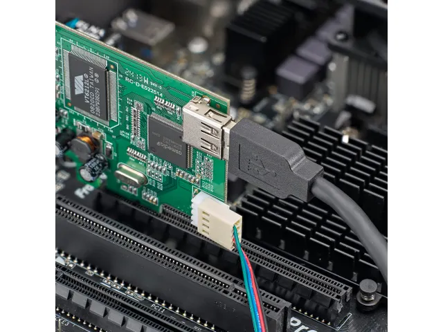 4-poort PCI Express Low Profile High Speed USB-kaart