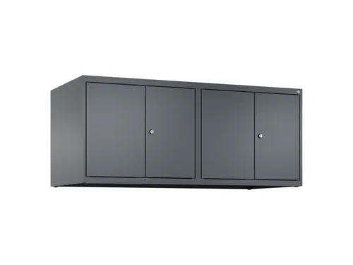 opzetkast,v. locker voor scheiding van kleding,4vak.,vak B 300mm