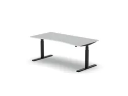 Elektrisch ihv bureau,HxBxD 650-1310x1800x900/800mm,blad wit