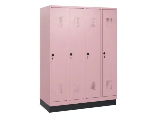 schoollocker,HxBxD 1630x1200x500mm,4vak,vak B 300mm,draaigrendel - 2