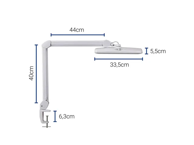 Werkpleklamp MAUL Intro LED tafelklem dimbaar wit