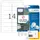 HERMA 10016 Verwijderbaar Adresetiket A4 99,1x38,1mm Wit 350 stuks