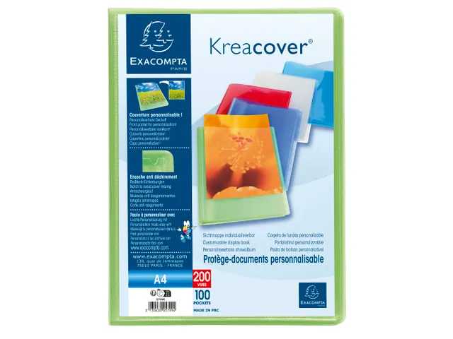 Protège-documents en polypropylène semi-rigide KreaCover Chromaline
