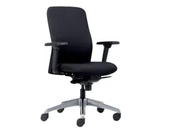 Bureaustoel Euroseats Milano synchroom zwart