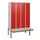locker met bank,HxBxD 1950x1200x815mm,4vak,vak B 300mm,cil.-slot