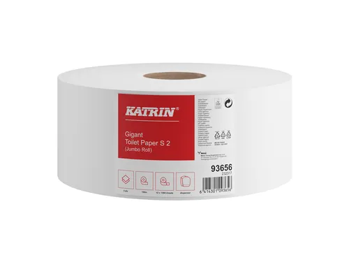 Toiletpapier Jumbo Katrin 93656 Gigant S 2-laags 150m wit