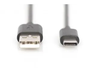 USB Type-C-aansluitkabel Type C naar A St/St 1m 3A, 480 MB 2.0 Zwart - 5