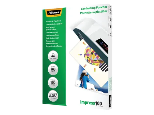 Lamineerhoes Fellowes A4 2x100 Micron glanzend