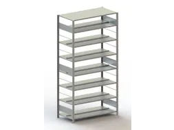 dossierstelling,grondveld,HxBxD 2500x1306x336mm,vaklast 100kg