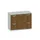 hangmappenkast 770x1000x430mm 2hangmappenframes Lichtgrijs+ Noten