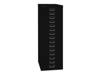 kantoor-ladekast HxBxD 857x278x380mm 15 laden romp + front zwart - 3