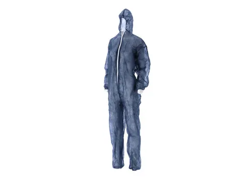 Coverall PP Non Woven Maat L Blauw Ritssluiting 50 Stuks