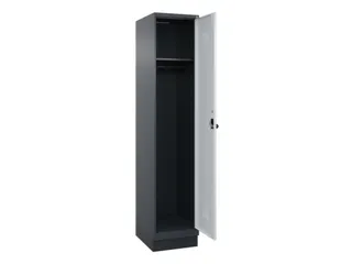 locker,HxBxD 1950x400x500mm,1vak,vak B 400mm,draaigrendel,sokkel - 2