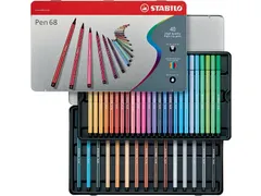 Viltstift Stabilo 6840-6 blik à 40 kleuren