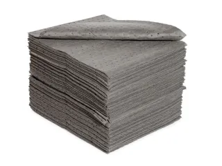 sorbent,mat,LxB 500x400mm,opnamecapaciteit 124l/VE,vlies,donkergrijs - 1