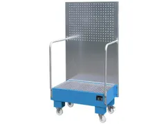 verrijdbare opvangbak,v. 2x60l vat,opvangvol. 60l,HxBxD 1685x890x570mm