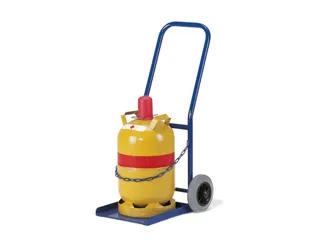 Flessenkar,draagverm. 50kg,propaangas 11kg fles,m. ketting,RAL5010 - 1