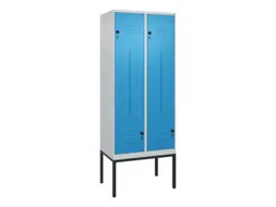 Z-garderobekast,HxBxD 2120x800x500mm,vak B 200/400mm,draaigrendel
