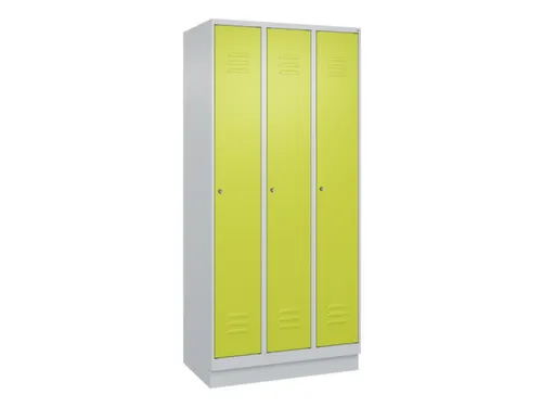 locker,HxBxD 1950x900x500mm,3vak,vak B 300mm,cil.-slot,sokkel