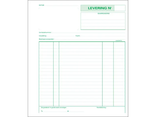 leveringen 21 x 18 cm tripli Nederlandstalig