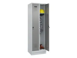 locker,HxBxD 1950x600x500mm,2vak,vak B 300mm,draaigrendel,sokkel
