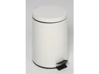 pedaalemmer,20l,HxØ 450x290mm,binnenbak kunststof,romp staal wit - 1