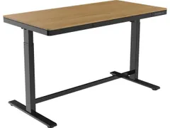 Zit-Sta Werkplek Zwart 120cm Whitewash eiken Elektrisch Verstelbaar
