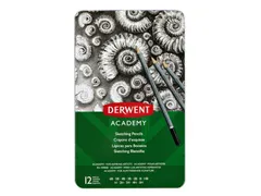 Potlood Derwent Academy 6B5H assorti hardheden blik à 12 stuks
