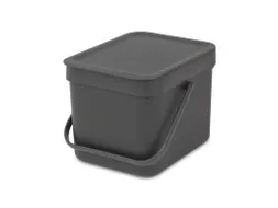 Afvalemmer Sort & Go 6 liter Grijs Brabantia