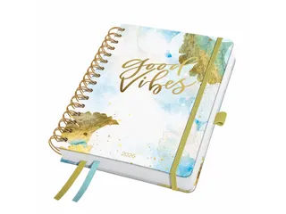 Spiraal-agenda Inspire A5 2026 (NL/FR/ EN/DU) Good Vibes hardcover - 1