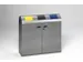 Afvalverzamelstation 3x80 Liter Inworp Ral 1023/ral7021/ral5010