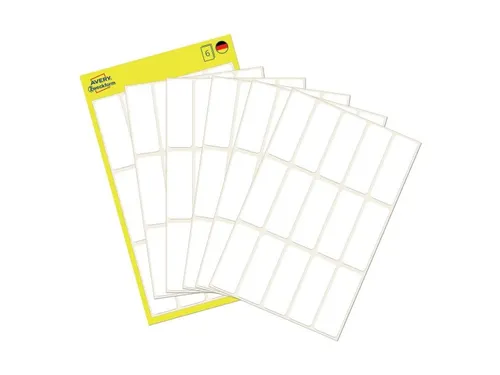 Etiket Avery Zweckform 3076 38x14mm wit 90stuks