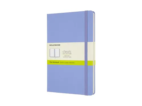 Notitieboek Moleskine large 130x210mm blanco hard cover hydrangea blue