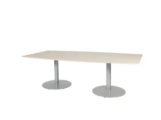 Linesto Vergadertafel Vaste Hoogte 240x120 Ton Robson Eiken 25mm Alu - 1