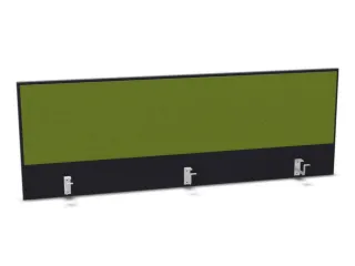 opzetpaneel,v. bureau,aanbouw achter,B 1600mm,CC-zwart,BN7048-groen - 1