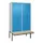 locker voor scheiding van kleding,HxBxD 2120x1200x815mm,4vak