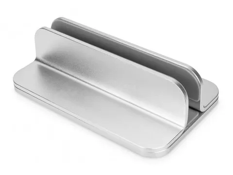 Verticale notebookstandaard aluminium zilver