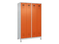 locker voor scheiding van kleding,HxBxD 1950x1200x500mm,4vak
